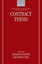 Tapa de Contract terms