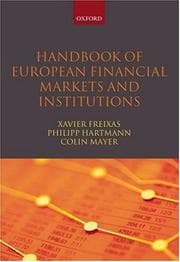 Tapa de Handbook of European financial markets and institutions