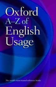 Tapa de Oxford A-Z of English usage