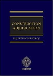 Tapa de Construction Adjudication