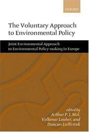 Tapa de The voluntary approach to environmental policy