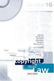 Tapa de Copyright and Media Law 2001-2002