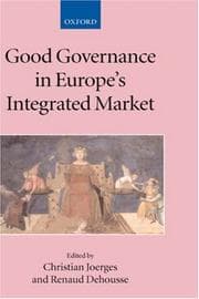 Tapa de Good governance in Europe's integrated market