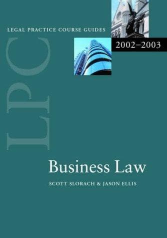 Tapa de Business Law, 2002-2003