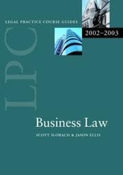 Tapa de Business Law, 2002-2003