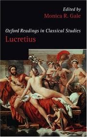 Tapa de Oxford Readings in Lucretius (Oxford Readings in Classical Studies)