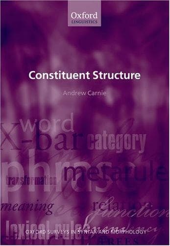 Tapa de Constituent Structure (Oxford Surveys in Syntax & Morphology)