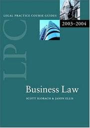 Tapa de LPC Business Law 2003/4