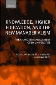 Tapa de Knowledge, higher education, and the new managerialism