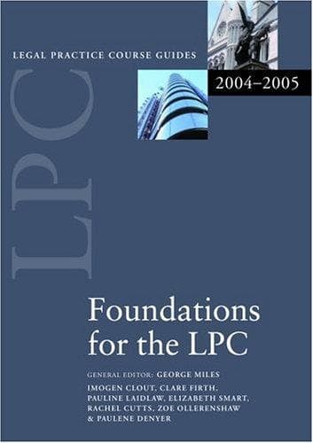 Tapa de Foundations for the LPC