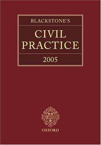 Tapa de Blackstone's Civil Practice 2005