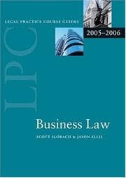 Tapa de Business law