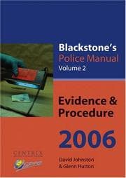 Tapa de Evidence and Procedure 2006