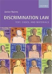 Tapa de Discrimination Law