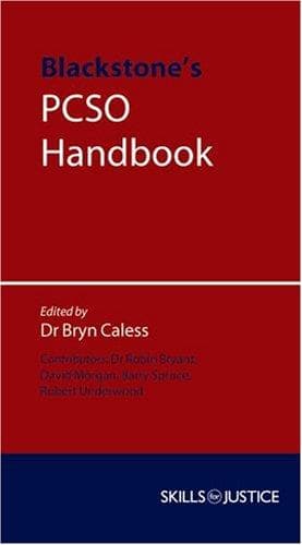 Tapa de Blackstone's PCSO Handbook