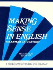 Tapa de Making Sense in English