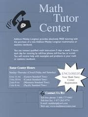 Tapa de Math Tutor Center