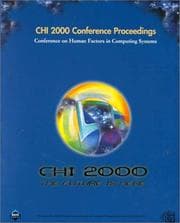 Tapa de CHI '00 Conference Proceedings