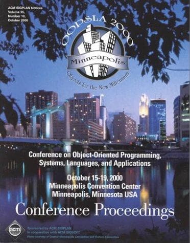 Tapa de OOPSLA '00 Conference Proceedings