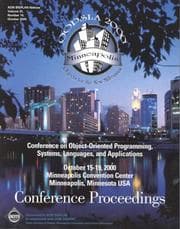 Tapa de OOPSLA '00 Conference Proceedings