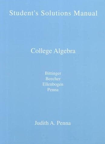Tapa de College Algebra