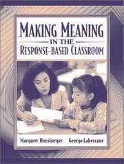 Tapa de Making meaning in the response-based classroom