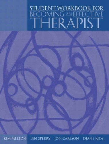 Tapa de Becoming Effective Therapist