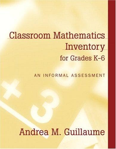 Tapa de Classroom Mathematics Inventory for Grades K-6