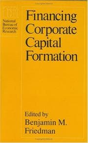 Tapa de Financing corporate capital formation