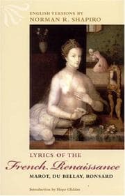 Tapa de Lyrics of the French Renaissance