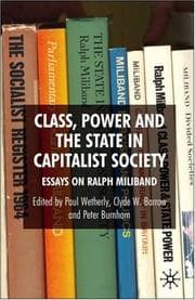 Tapa de Class, power and the state in capitalist society