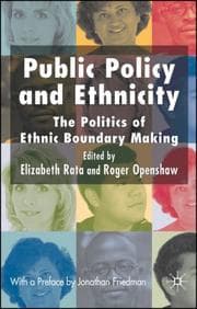 Tapa de Public policy and ethnicity