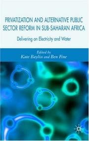 Tapa de Privatization and alternative public sector reform in sub-Saharan Africa