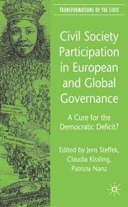 Tapa de Civil society participation in European and global governance