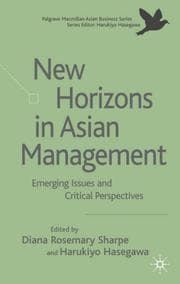 Tapa de New horizons in Asian management