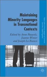 Tapa de Maintaining minority languages in transnational contexts