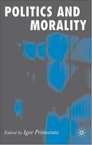 Tapa de Politics and Morality