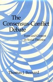 Tapa de The consensus-conflict debate