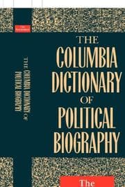 Tapa de The Columbia dictionary of political biography