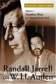 Tapa de Randall Jarrell on W.H. Auden