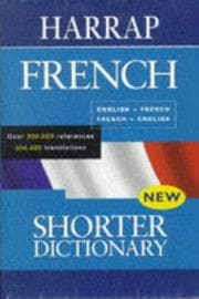 Tapa de Harrap's Shorter French-English, English-French Dictionary