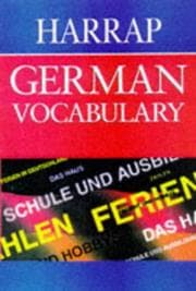Tapa de Harrap German Vocabulary