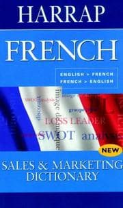 Tapa de Harrap French-English/English-French Sales & Marketing Dictionary (Harrap Bilingual)