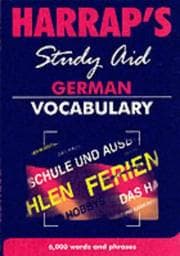 Tapa de German Vocabulary (Harrap's German Study Aid)