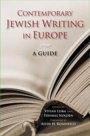 Tapa de Contemporary Jewish writing in Europe