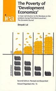 Tapa de The Poverty of "Development Economics" (Hobart Paperback No. 16)