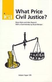 Tapa de What Price Civil Justice?
