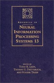 Tapa de Advances in Neural Information Processing Systems