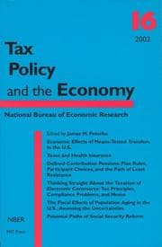 Tapa de Tax Policy and the Economy, Vol. 16