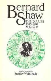 Tapa de Bernard Shaw diaries, 1885-1897, with earlier and later fragments